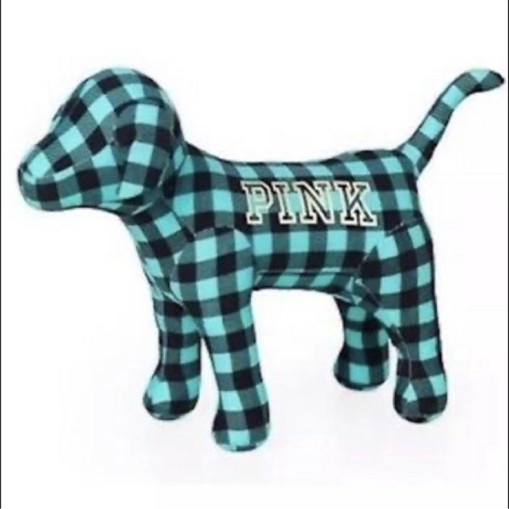 PINK rare plaid display dog